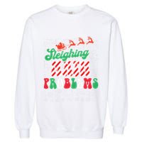 Chritmas Mathematics Teacher Student Sleighing Math Problems Garment-Dyed Sweatshirt
