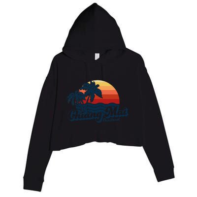 Chiang Mai Thailand Crop Fleece Hoodie