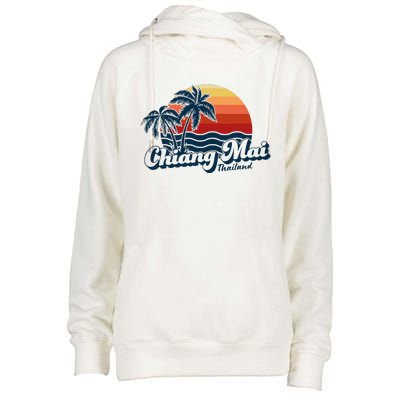 Chiang Mai Thailand Womens Funnel Neck Pullover Hood