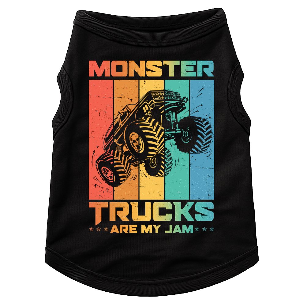 Cool Monster Trucks Are My Jam Doggie Tank