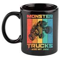 Cool Monster Trucks Are My Jam 11oz C Handle Ceramic Mug