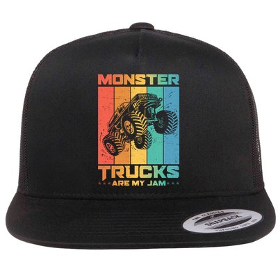 Cool Monster Trucks Are My Jam Flatbill Hat