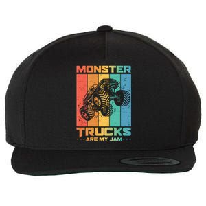 Cool Monster Trucks Are My Jam Wool Snapback Cap