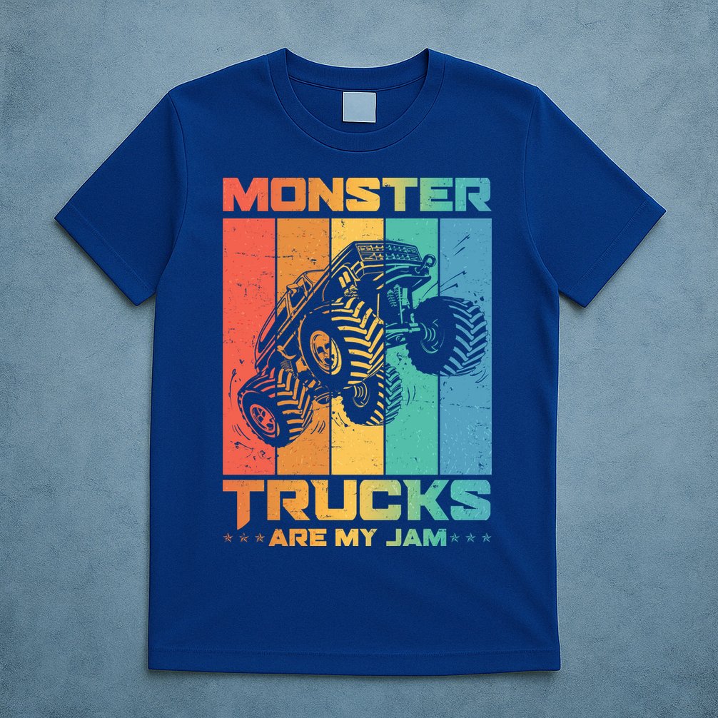 Cool Monster Trucks Are My Jam T-Shirt