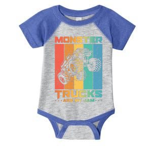 Cool Monster Trucks Are My Jam Infant Baby Jersey Bodysuit