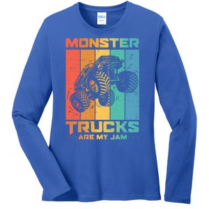 Cool Monster Trucks Are My Jam Ladies Long Sleeve Shirt