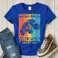 Cool Monster Trucks Are My Jam Womens T-Shirt