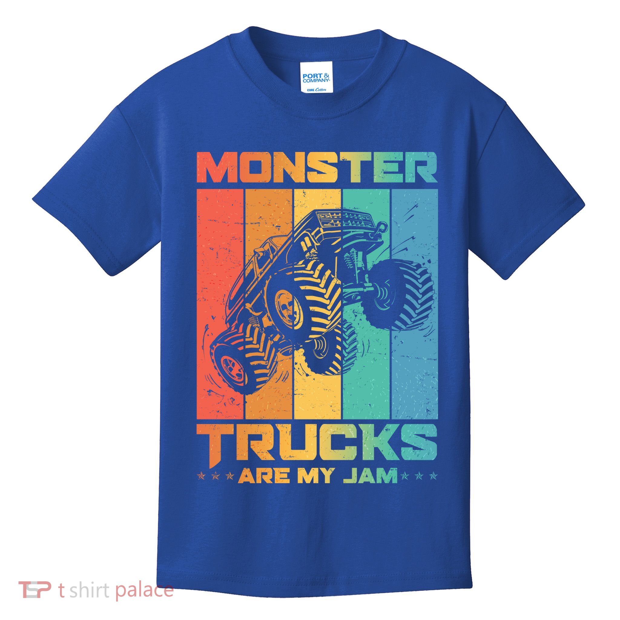 Cool Monster Trucks Are My Jam Kids T-Shirt