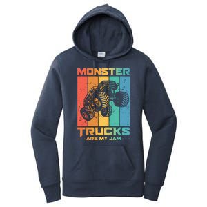 Cool Monster Trucks Are My Jam Women's Pullover Hoodie