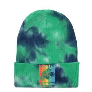 Cool Monster Trucks Are My Jam Tie Dye 12in Knit Beanie