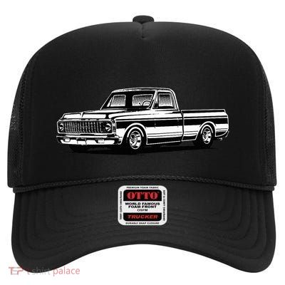 C10 Mini Truck Lowrider Slammed High Crown Mesh Back Trucker Hat