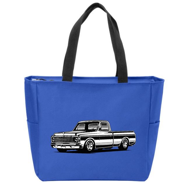 C10 Mini Truck Lowrider Slammed Zip Tote Bag