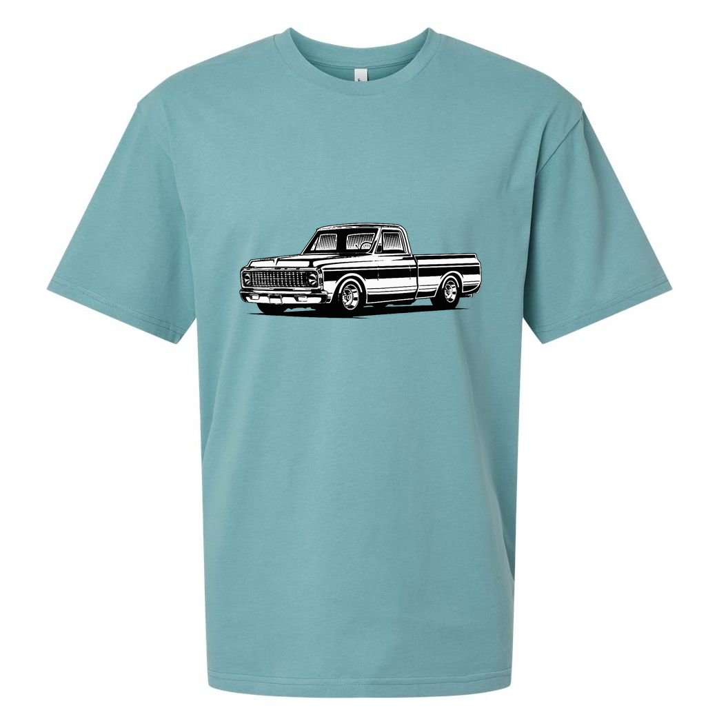 C10 Mini Truck Lowrider Slammed Sueded Cloud Jersey T-Shirt
