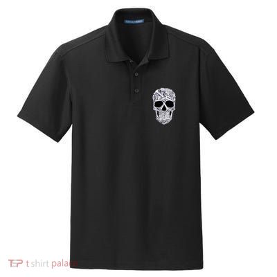 Car Mechanic Tools Skull Garage Halloween Costume Skeleton Dry Zone Grid Polo