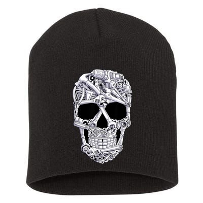 Car Mechanic Tools Skull Garage Halloween Costume Skeleton Short Acrylic Beanie