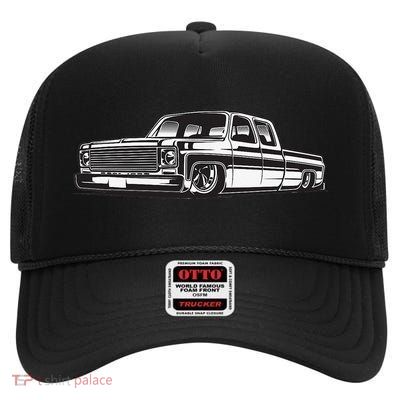 C10 Mini Truck Lowrider Slammed High Crown Mesh Back Trucker Hat