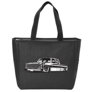 C10 Mini Truck Lowrider Slammed Zip Tote Bag