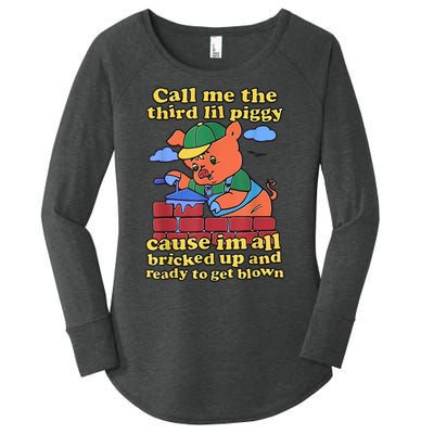 Call Me The Third Lil Piggy Women's Perfect Tri Tunic Long Sleeve Shirt