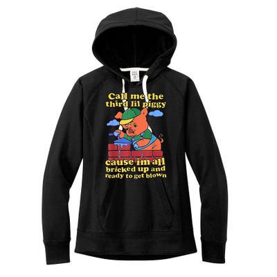 Call Me The Third Lil Piggy Women's Fleece Hoodie