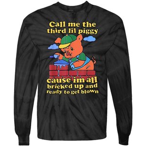 Call Me The Third Lil Piggy Tie-Dye Long Sleeve Shirt