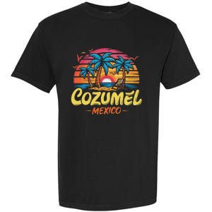 Cozumel Mexico Tropical Sunset Beach Souvenir Vacation Garment-Dyed Heavyweight T-Shirt