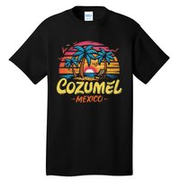 Cozumel Mexico Tropical Sunset Beach Souvenir Vacation Tall T-Shirt