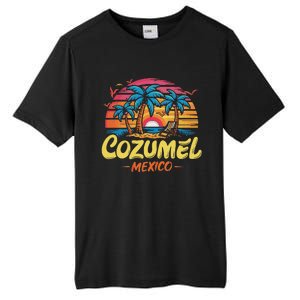 Cozumel Mexico Tropical Sunset Beach Souvenir Vacation Tall Fusion ChromaSoft Performance T-Shirt