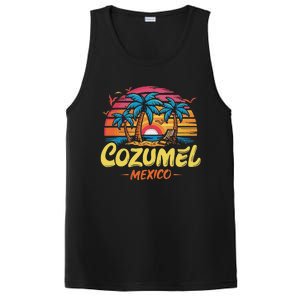 Cozumel Mexico Tropical Sunset Beach Souvenir Vacation PosiCharge Competitor Tank