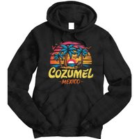 Cozumel Mexico Tropical Sunset Beach Souvenir Vacation Tie Dye Hoodie