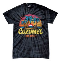 Cozumel Mexico Tropical Sunset Beach Souvenir Vacation Tie-Dye T-Shirt