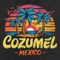 Cozumel Mexico Tropical Sunset Beach Souvenir Vacation Hat