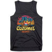 Cozumel Mexico Tropical Sunset Beach Souvenir Vacation Tank Top