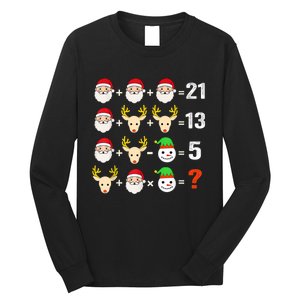 Christmas Math Teacher Funny Christmas Long Sleeve Shirt