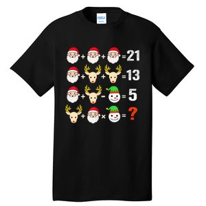 Christmas Math Teacher Funny Christmas Tall T-Shirt