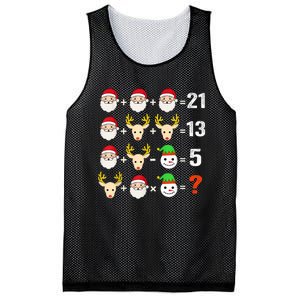 Christmas Math Teacher Funny Christmas Mesh Reversible Basketball Jersey Tank