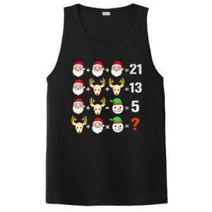 Christmas Math Teacher Funny Christmas PosiCharge Competitor Tank