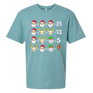 Christmas Math Teacher Funny Christmas Sueded Cloud Jersey T-Shirt