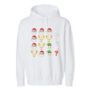 Christmas Math Teacher Funny Christmas Garment-Dyed Fleece Hoodie