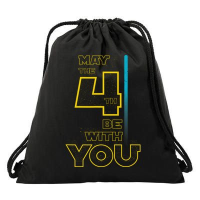 Cool May The 4th Be With You Birthday Drawstring Bag