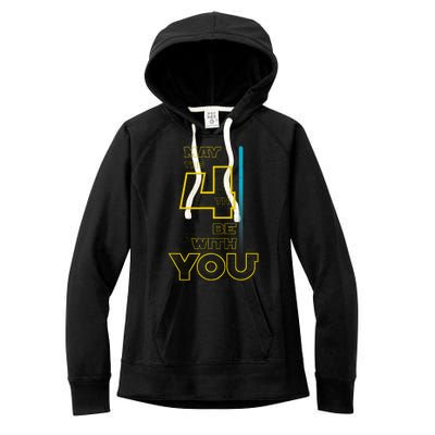 Cool May The 4th Be With You Birthday Women's Fleece Hoodie