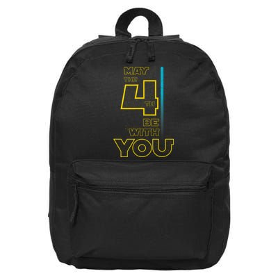 Cool May The 4th Be With You Birthday 16 in Basic Backpack