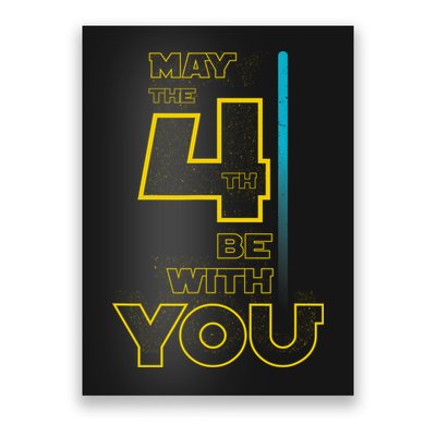 Cool May The 4th Be With You Birthday Poster
