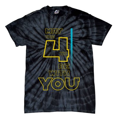 Cool May The 4th Be With You Birthday Tie-Dye T-Shirt