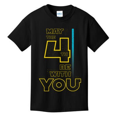 Cool May The 4th Be With You Birthday Kids T-Shirt