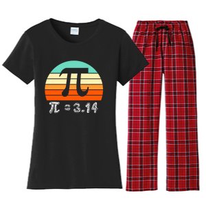 Cool Math Teacher Student Future Engineer Funny Happy Pi Day Gift Women's Flannel Pajama Set