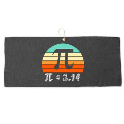 Cool Math Teacher Student Future Engineer Funny Happy Pi Day Gift Large Microfiber Waffle Golf Towel