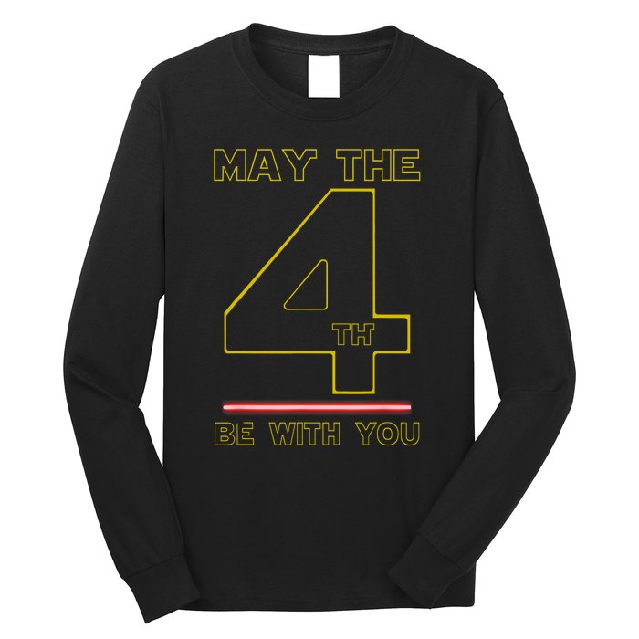 Cool May The 4th Be With You Birthday Long Sleeve Shirt