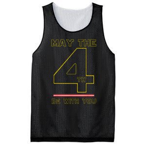 Cool May The 4th Be With You Birthday Mesh Reversible Basketball Jersey Tank