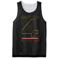 Cool May The 4th Be With You Birthday Mesh Reversible Basketball Jersey Tank