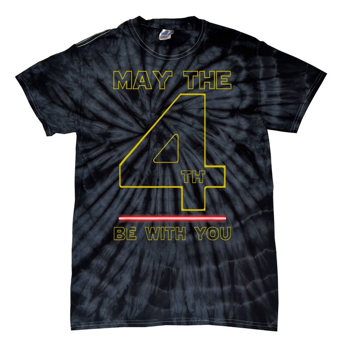 Cool May The 4th Be With You Birthday Tie-Dye T-Shirt